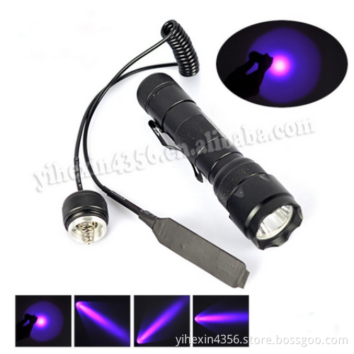 WF-502B UV 365nm Purple Light LED UV Flashlight